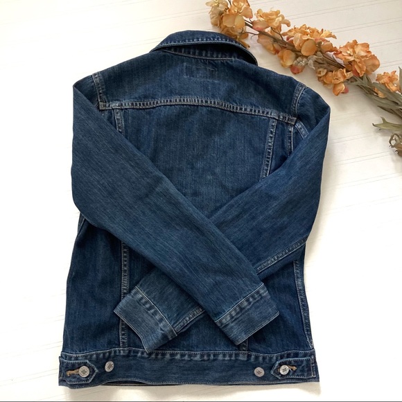 LUCKY BRAND THE TOMBOY TRUCKER JEAN JACKET SIZE S - Picture 3 of 7